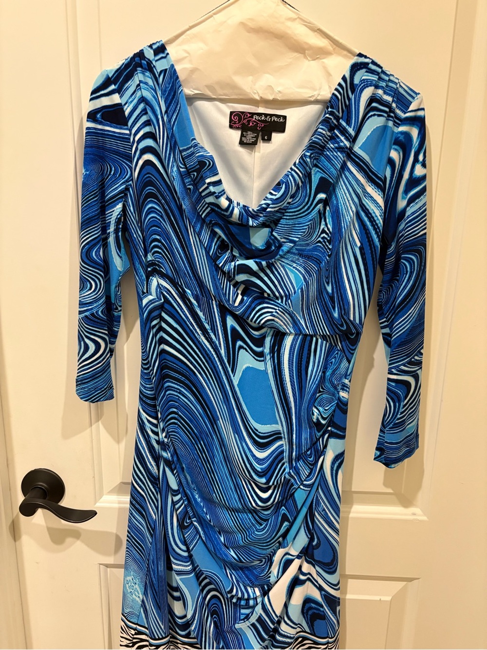 NWOT Peck & Peck Vibrant blue dress Size 6